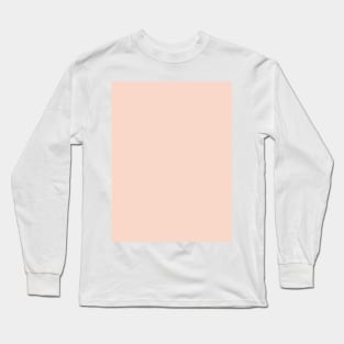 preppy girly chic minimalist pastel color blush pink Long Sleeve T-Shirt